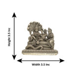 157 Grams Vishnu Parivar Silver Idol