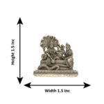 18 Grams Vishnu Parivar Silver Idol