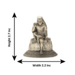 34 Grams Sai Baba Silver Idol