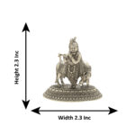 38 Grams krishna Bhagwan Silver Idol