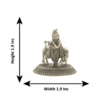 25 Grams krishna Bhagwan Silver Idol