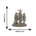 37 Grams Ram Parivar Silver Idol