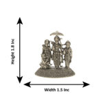 15 Grams Ram Parivar Silver Idol