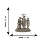 8 Grams Ram Parivar Silver Idol