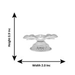 32 Grams Silver small Lotus Pair Diyas