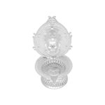 21 Grams Silver Diya With Durga Mata