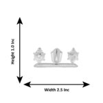 12 Grams Silver Shanku Chankra Namam Incense Holder