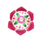 25 Grams Silver Pink Lotus Flower kumkum Box