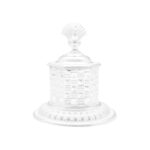 39 Grams Silver Peacock Lid Kumkum Bharni