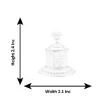 39 Grams Silver Peacock Lid Kumkum Bharni