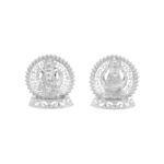 34 Grams Silver Round Ganesh Laxmi Pair Idols (Small)