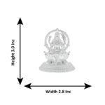 78 Grams Silver Goddess Lalitha Devi Idol With kamaan