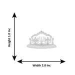 15 Grams Silver Shanku Chakra Namam With Arch