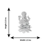 130 Grams Silver Lord Ganesha Idol on Lotus