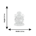 40 Grams Silver Goddess Panchmukhi Gayatri Idol