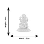 25 Grams Silver Ganpati Murti Idol