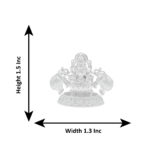 20 Grams Silver Goddess Maha Laxmi Idol with Elephants