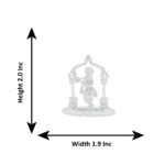 32 Grams Silver Beautiful Standing Flute Krishna Idol