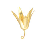 5 Grams Silver Lilly Flower Golden