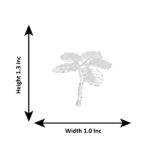 2 Grams Silver Leave Flower Silver with twisted string