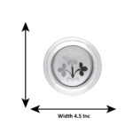 40 Grams Silver Floral Plate