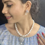 Dazzling Divinity Pearl Necklace Set