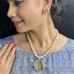 Gilded Pearl Necklace Set