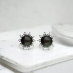 92.5 Silver Engaging Pink Pearl Studs
