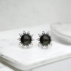 92.5 Silver Engaging Pink Pearl Studs