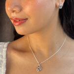 Elegant 925 Silver Pendant Set