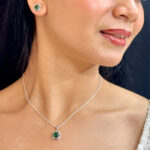 Luxury 925 Sterling Silver Pendant Set