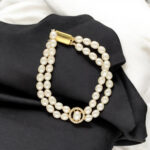 Caralin Dual Line Pearl Bracelet