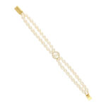 Caralin Dual Line Pearl Bracelet
