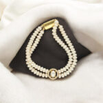 Ovia Dual Line Pearl Bracelet