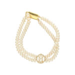 Ovia Dual Line Pearl Bracelet