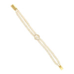Ovia Dual Line Pearl Bracelet