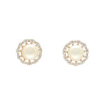 Remy 18KT 1.8 Grams Rose Gold Pearl Earrings