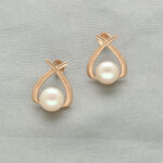 Valerie 18KT 2.54 Grams Rose Gold Pearl Earrings