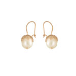 Mylah 18KT 2.07 Grams Rose Gold Pearl Earrings