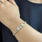 Golden Tiara Pearl Bracelet