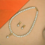 Twisted 1 Line Pearl Necklace