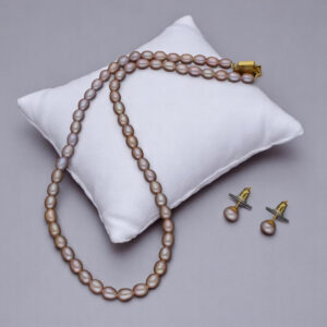 Kiara 1 Line oval Pearl Set