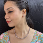 Kiara 1 Line oval Pearl Set
