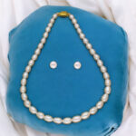 Eva 1 Line oval Pearl Set