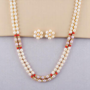 Crunchy Pearl Necklace Set