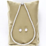 White Single Line Pearl Necklace