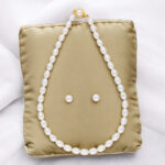 Oval White Pearl Necklace