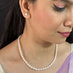 Oval White Pearl Necklace