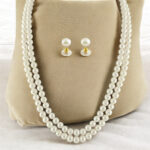 2 Line Potato White Pearl Set