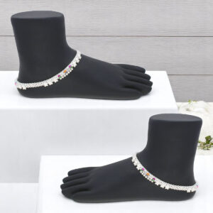 48 Grams Advaita stones Silver Payal